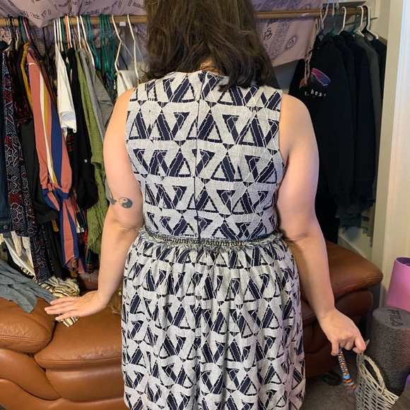 High waist A-line Dress - Picture 3 of 3